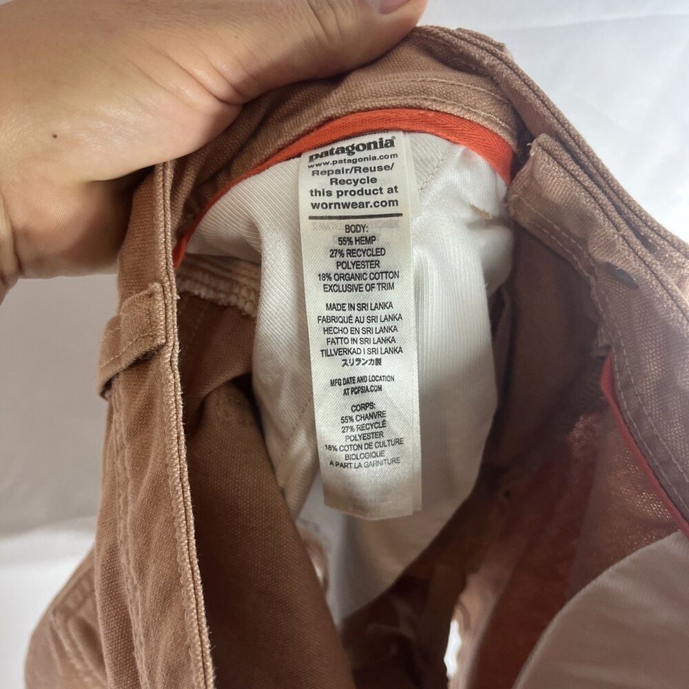 Patagonia Womens Regenerative Organic Cotton Stand Up Shorts Trip Brown Size 2 - Picture 3 of 5